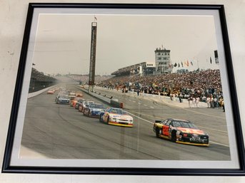 Framed Photo Of A Nascar Race