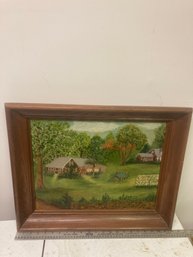 Vintage Oil Painting Landscape