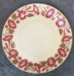 Large MCM Social Supper Tray - Pressed Steel Morning Glory Serving Charger Dinner Tray