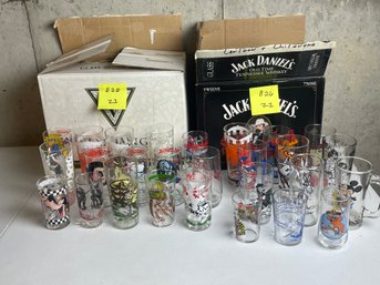 BOX LOT, Vintage Collectible & Cartoon Tumblers, Star Trek, Super Mario, Davy Crockett, Bullwinkle, MORE