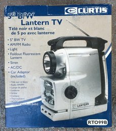 Curtis Lantern TV / Radio / Search Light  Siren  AC-DC With Car  Camper Adapter - New Never Used