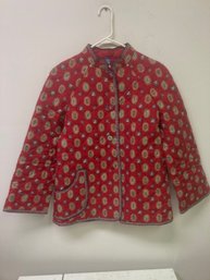 Vintage Cotton Button Up Coat Made In France