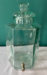 Glass Drink Dispenser With Spigot And Lid, Italy