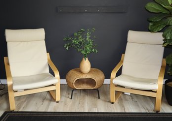 Poang Armchair With Leather Cushions (1 Of 2)
