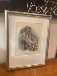 Mother Mary And Jesus Framed Lithograph