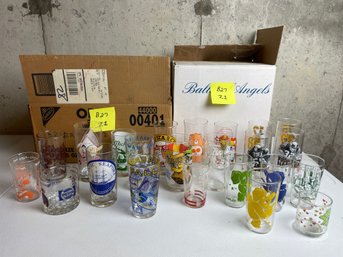 Vintage Collectible Tumblers & Glasses, Jumbo & Jolly, Souvenir Niagara Falls, Mystic Seaport, Muppets, MORE!