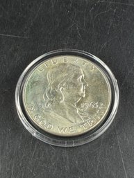 1963-D Ben Franklin Silver Half Dollar