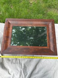 Vintage Wooden Framed Rectangular Mirror