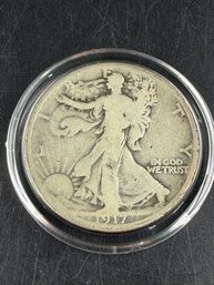 Rare 1917-S Walking Liberty Silver Half Dollar