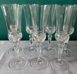 RCR Royal Crystal Rock Fluted Champagne Glasses Italy - 7