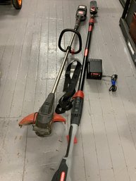 40 Volt Lithium Battery OREGON Extension Pole Chain Saw And Weed Wacker With 1 Battery And Charger
