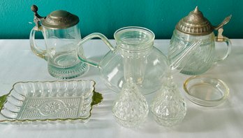 Schott Verran Germany Glass Teapot And Other Glass Pieces