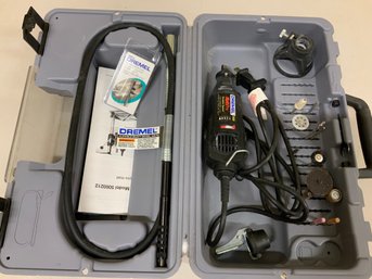 Pre Owned Electric Variable Speed MultiPro Dremel Stored In Case With Various Bits Working Condition