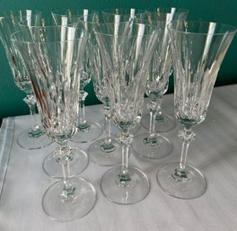 Vintage Crystal Glasses, Signed - Set Of 10