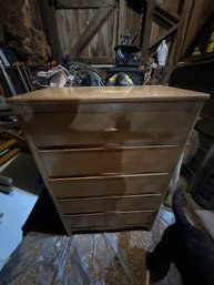 Vintage Wooden Tall Chest Of Drawers