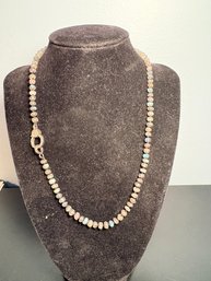 Labradorite And Diamond Necklace