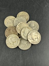 Lot Of 11 Buffalo Nickels Miscellaneous Dates
