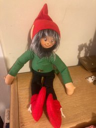 Vintage Elf Plush, Elf On A Shelf Doll Made In Ireland