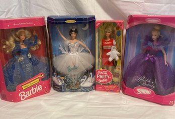 Lot Of 4 Vintage Barbie Dolls NIB 1990s2000s Special & Collector Editions