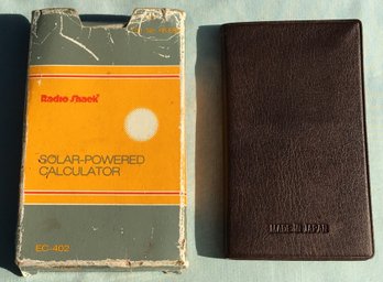 Vintage 1983 Radio Shack Solar Power Calculator In The Original Box - Still Works! - Made In Japan