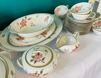Large Set Of Noritake China Pattern 5473 Pink Flowers, Japan - Beautiful!
