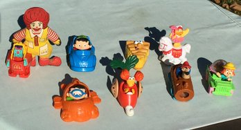 Lot Of 1980s & Early 90s McDonald's & Disneyland Toys - Ronald McDonald, Brer Bear, Birdie, Elmyra Duff