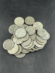 Lot Of 30 Steel Pennies