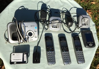 Vtech 3 Hand Set Cordless Phone System Electronics Lot