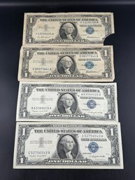 Lot Of 4 Silver Certificates (2) 1957 (2) 1957-A