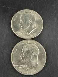 Lot Of 2 Eisenhower Dollars 1974, 1974-D
