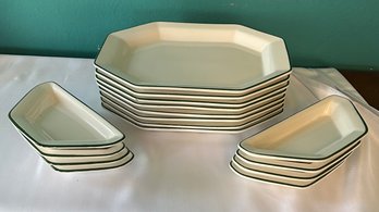 Medallion Sterling China Enamelware Lot