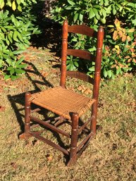 Antique C.1790s / 18th Century New England Shaker Ladder Back Rocker / Rocking Chair
