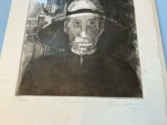 Etching Sebastian By Glo Sessions 15/100 Signed