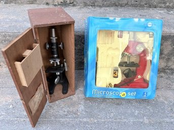 Pairing Of Vintage Microscopes