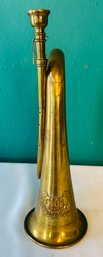 Vintage Brass Bugle Marked CSA