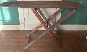 Vintage Folding Wood Ironing Board
