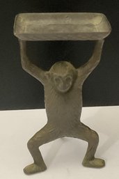 Vintage Bronze?  Metal Monkey Business Card Holder