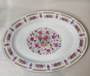 Vintage Floral Serving Platter