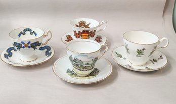 Vintage Bone China Tea Cup & Saucer Sets