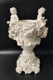 Impressive Early 19th Century Capodimonte Porcelain Potpourri Urn