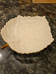 Lenox Leaf Shape Candy Trinket Dish