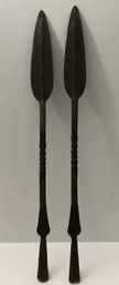 PR. Vintage Hand Forged Iron Spearheads