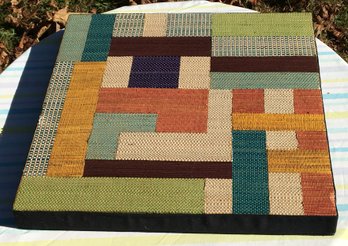 MCM Mixed Media Cloth Weave Modern Art Abstract Framed Artwork