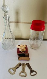 Lot Of Vintage Barware As Shown