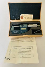 Mitutoyo Digital Micrometer In Original Case