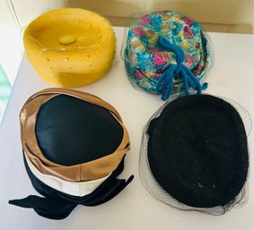 Lot Of 4 Vintage Hats