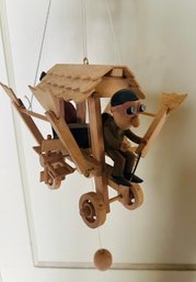 Vintage Wupper Airlines Wooden Crazy Jumpkins Toy