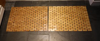Pair Of Bamboo Mats