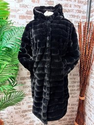 Reversable Faux Fur Dennis Basso Style Ladies Coat