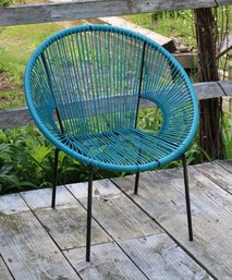 Turquoise Acapulco-Style Chair